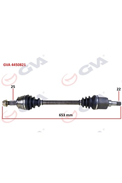 Generic Brand Πλήρης Αριστερός Άξονας C3 1.4 Hdi 2002- 70Hp (636Mm) 504651640