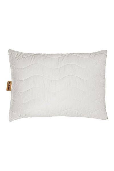 Homelux Perna Bambina 50x70 cm, material husa bumbac, umplutura 30% bambus, 70% fibra virgina Hcs, alb