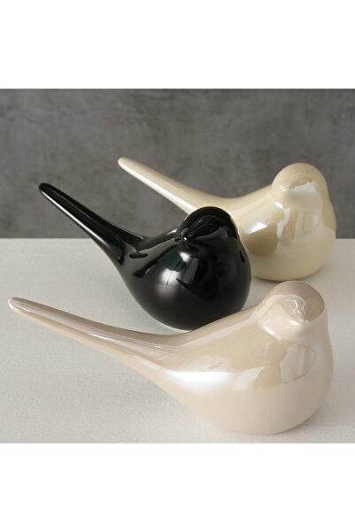 Homelux Bird decoration, 16x7x8 cm, porcelain, beige