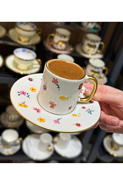 Onedekor 6'lı Royal Blossom Kahve Fincanı