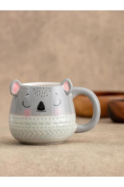 LC Waikiki Lcw Home Koala Patterned Ceramic Mug Cup 13.5X9.5X9.6 cm