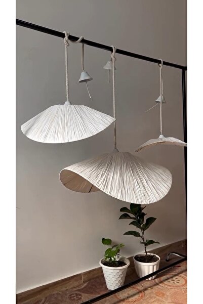 luminart LUMİNART rafya avize mutfak avize el yapımı doğal avize hazeran avize