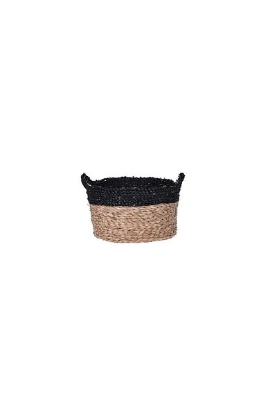 Homelux Cos Cu Manere, 35x35x18 Cm, Negru/natural