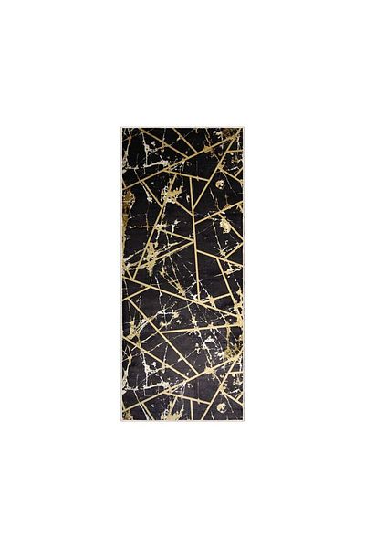 Homelux Anti-slip Carpet Berenice, Rectangular, 80x200 Cm, Geometric, Brown, Cream, 60% Cotton