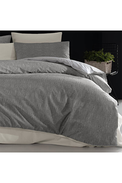 Homelux Home Miriam 2 Person Bedding, 100% Ranforce Cotton, Grey