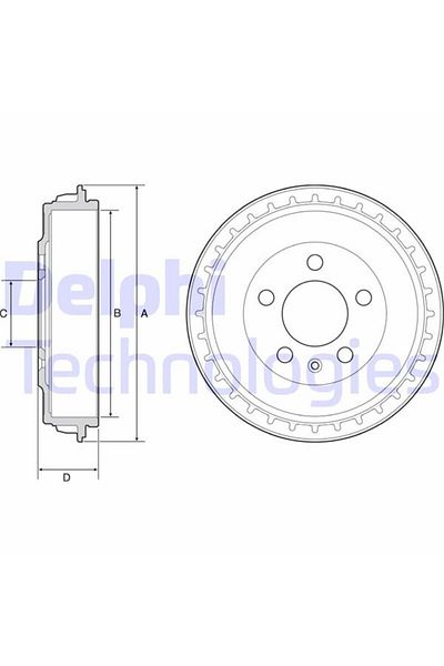 DELPHİ Seat-Vw Brake Drum