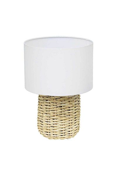 Homelux Rattan lamp with lamp, 42x18x22 cm, 1xe27, 60w, with cable and switch - wh-9788