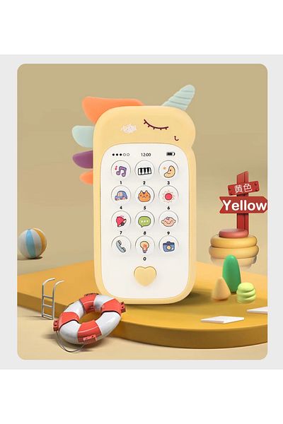 Şirin Musical Baby Phone with Teether - Education and Sleep Toy