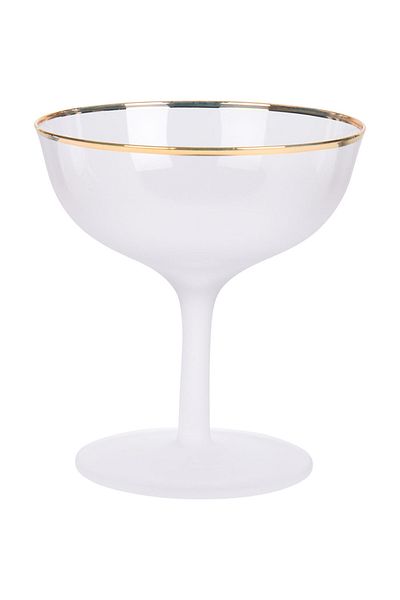 Homelux Pahar de Cocktail 200 Ml, Pahar, Alb/auriu