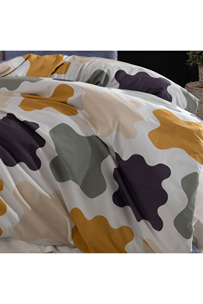 Homelux Bedding 2 Persons Home Patch, 100% Cotton Ranforce, Multicolor