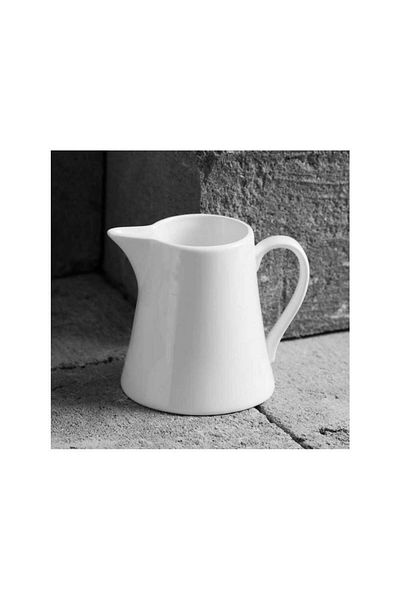 Homelux Cana de lapte, portelan, 200 ml, alb, Kubiko/fala