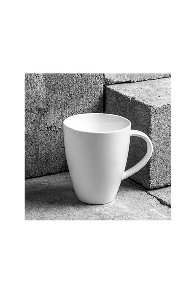 Homelux Cana cafea/ceai, 400 ml, portelan, alb, Kubiko/fala