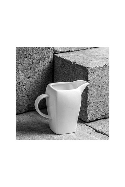 Homelux Cana de Servire Lapte, Porțelan, 180 Ml, Alb, Fala
