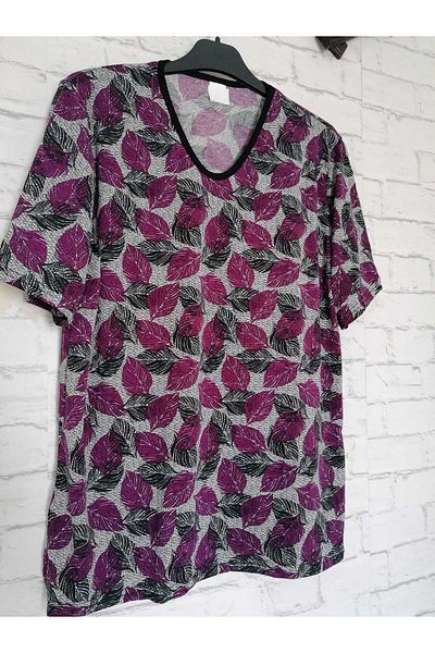 anne moda ankara Κοντομάνικο Slim Viscose Buluz