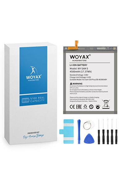 woyax by Deji Samsung Galaxy S20 Plus Uyumlu Premium Batarya