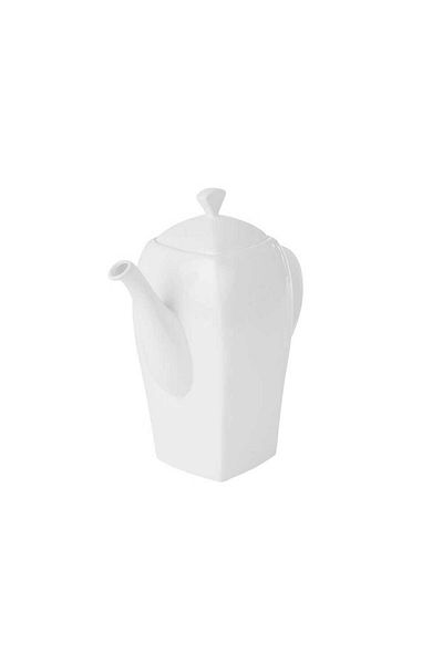 Homelux Cana pentru servire ceai, portelan, alb, 1,26 L, Fala