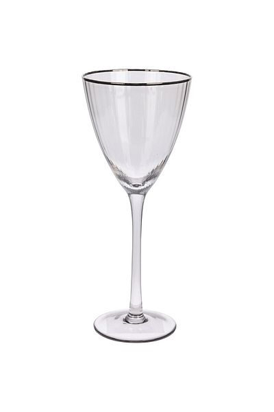 Homelux Pahar de Vin 420 Ml, Pahar, Transparent/argintiu
