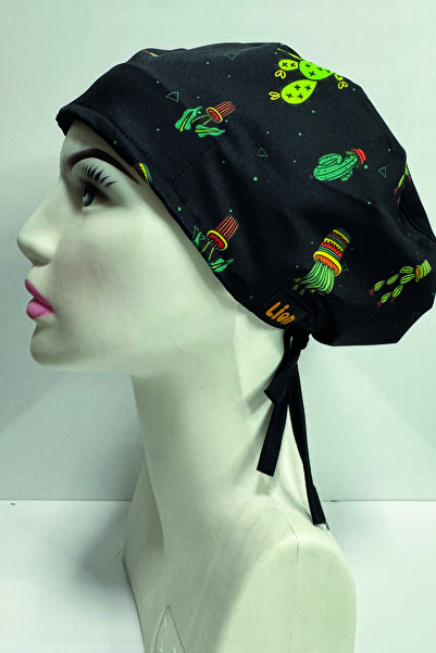 Nosy Lion Kaktüs Desenli Cerrahi Bone