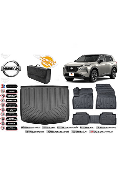ko kaliteoto nissan x-trail e-power 2025 model  bagaj havuzu+4d araca özel ha...
