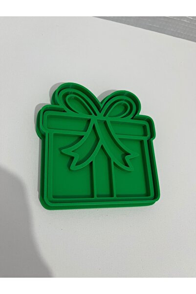 KSTECH مجموعة هدايا الكوكيز تحت عنوان العام الجديد - طقم ختم وقاطع 9 سم