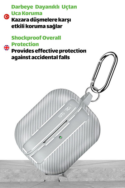 EWEC Galaxy Buds3, Buds3 Pro, and Buds3 Fe Compatible Carbon Fiber Hybrid Polymer Tech Earphone Case Compatible