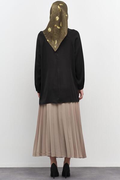 Tuğba Plisoley Etek - Camel