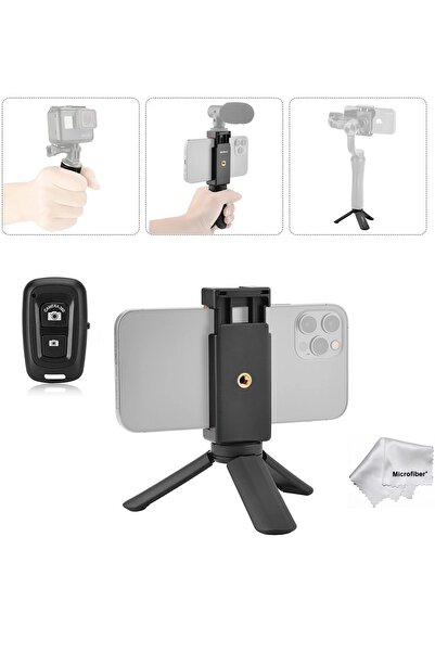 Tianya Cep Telefonları ve Gimbal için Mini Tripod Standı ve Hot Shoe Bağlantı...