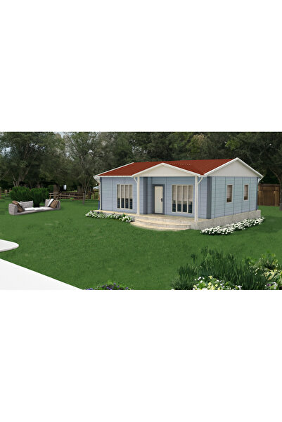 Sismik Prefabrik Çelik Yapı 74 m2 Prefabrik Ev