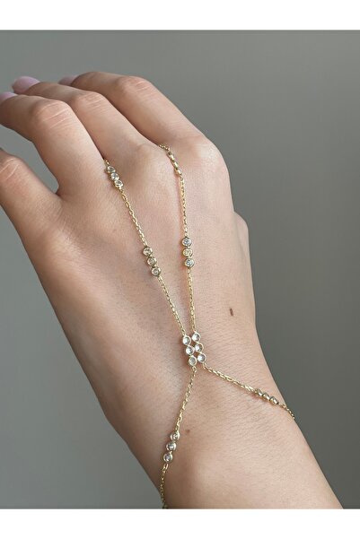 Sade Accessory Sıralı Üç Taşlı Şahmeran