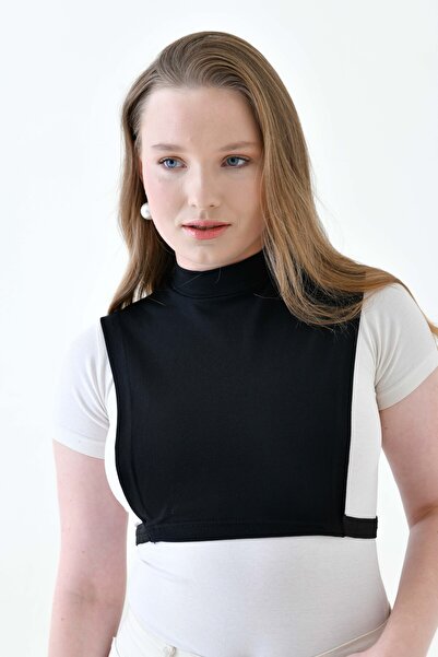 mirach Stretchy Lycra Plus Size Body T-shirt - Μισό ζιβάγκο, Αμάνικο, Αναπνεύσιμο Ελαστικό