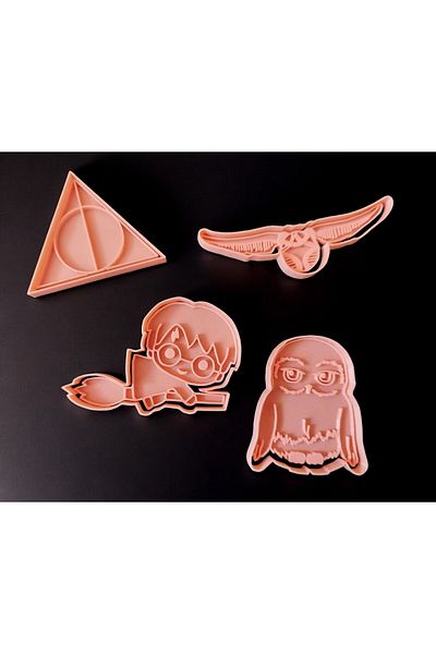 Beta Harry Potter Themed Cookie Mold Dough Shaper Set - Magic Flavors