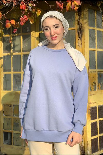 Moda Rosa 25K4437 - Indigo - Three Thread Raw Basic Sweat