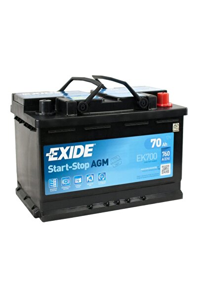 MEKA Exide 70 Ah AGM (760 en) EK700 uyumlu