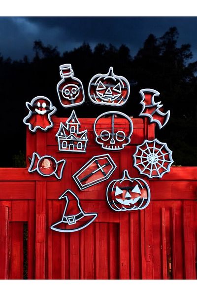 Beta Halloween Halloween Themed Cookie Mold Dough Shaper Set