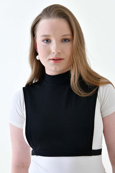 mirach Stretchy Lycra Plus Size Body T-shirt - Μισό ζιβάγκο, Αμάνικο, Αναπνεύσιμο Ελαστικό