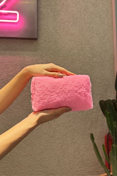 PREGIO Women's Plush Soft Fabric Makeup Bag