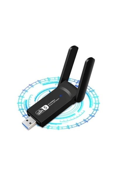 DigiMonster 1300Mbps USB 3.0 WiFi Adaptörü Dual Band 2.4Ghz/5Ghz WiFi USB Ethernet Ağ Kartı Alıcısı PC için
