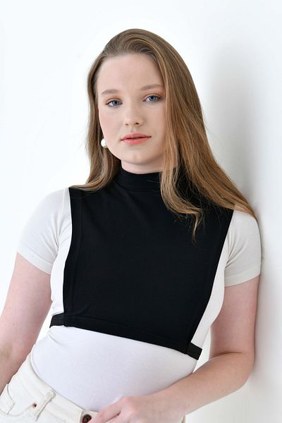 mirach Μισό ζιβάγκο - Εύκαμπτο, Lycra Plus Size Body Σετ 2 Πακέτο Αμάνικο γιακά λαιμού