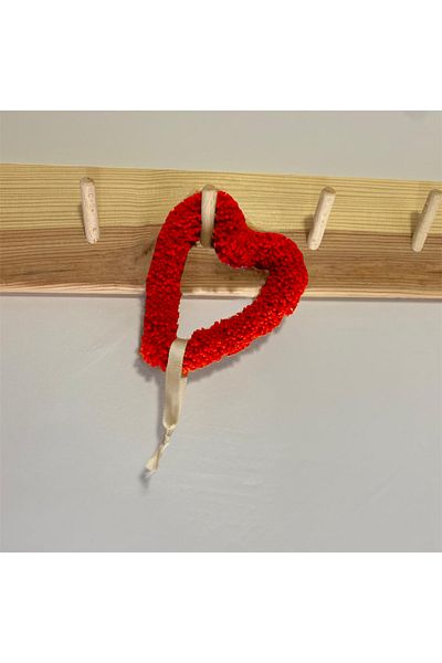 AFRALYAHOME 1 Καρδιά Διακοσμητικό Χριστουγεννιάτικο Στολίδι, Χριστουγεννιάτικο Στολίδι τοίχου με κορδόνια My Lamb