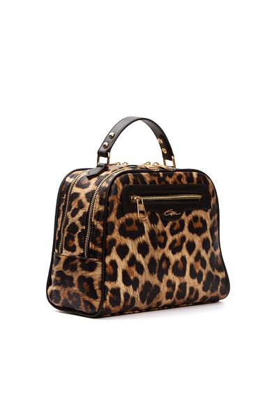 gio&mi Leopard Patterned Neyva Hand and Shoulder Bag