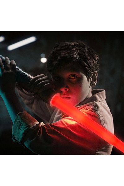 TOYFEST سيف ضوئي Power Saber مع صوت مختصر وضوء أحمر - 90 سم