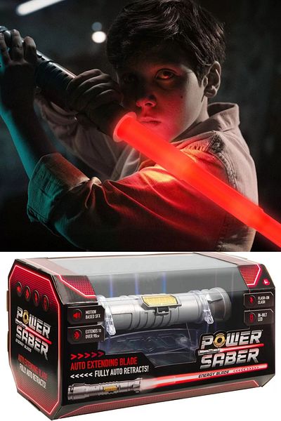TOYFEST سيف ضوئي Power Saber مع صوت مختصر وضوء أحمر - 90 سم