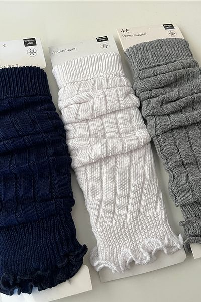 Hakan Collezione Комплект от 3 дамски чорапи за аеробни упражнения в тъмносини, бели и сиви цветове