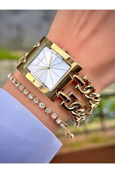 Homies Women Wristwatch Steel Band Waterproof Design Watch