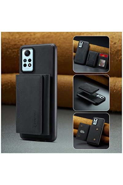 Zebana Xiaomi Redmi Note 12 Pro Uyumlu Kılıf Zebana 2in1 Elite Class Cüzdanlı...