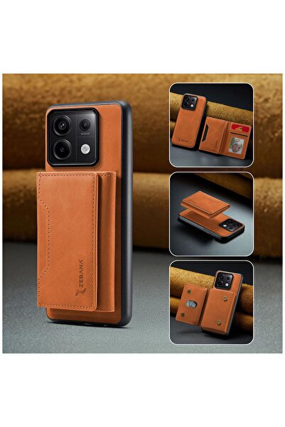 Zebana Xiaomi Redmi Note 13 Pro 5G Uyumlu Kılıf Zebana 2in1 Elite Class Cüzda...