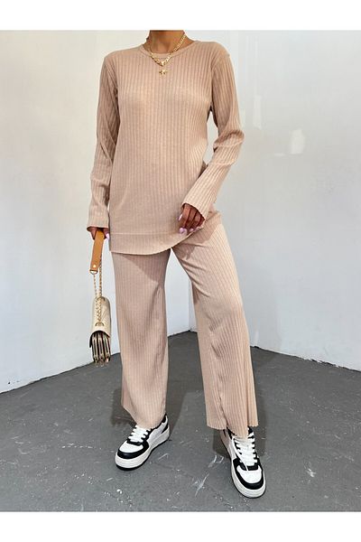 Modamorfo Bézs Crew Neck Camisole szett