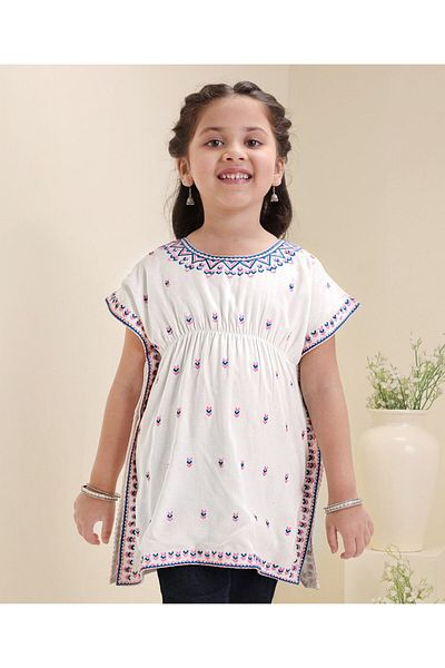 Babyhug Kaftan - White
