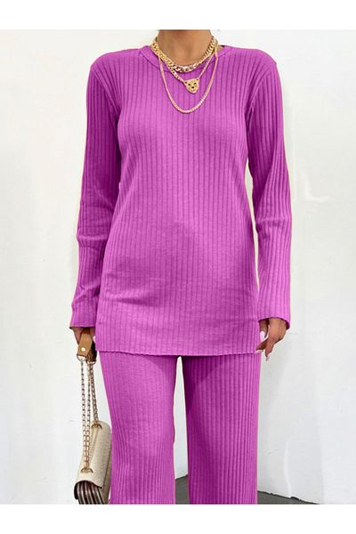 Modamorfo Sada košilky Crew Neck - fuchsie