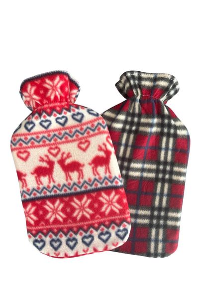 Timtex Hot Water Bag 2 Lt Square Patterned Polar